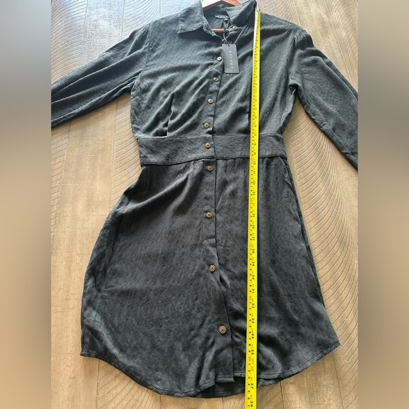 NWT CHASER Paxton Licorice Mini Dress Black Women’s size Small - Picture 12 of 16